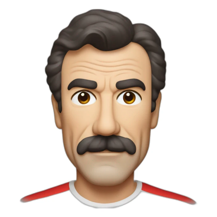 tom selleck with red band over the forefront sticker