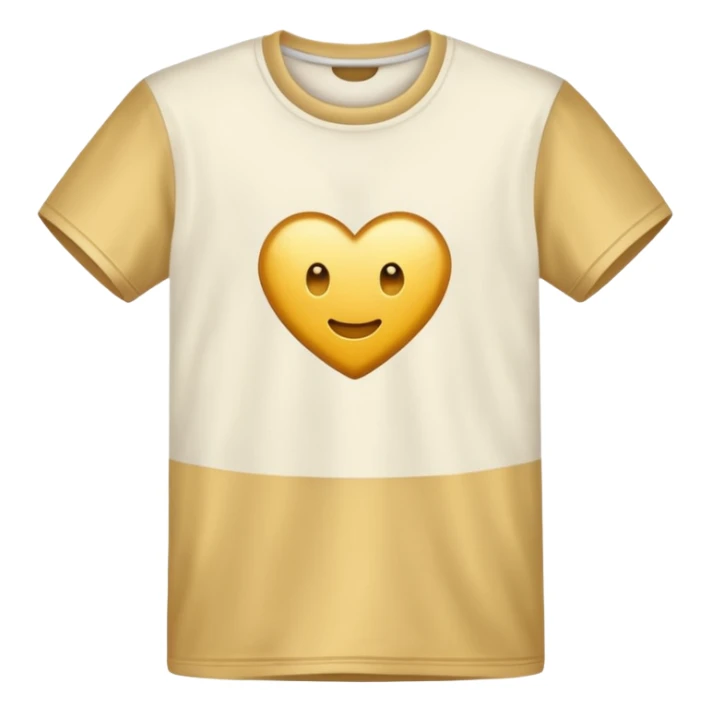 gold and white T Shirt  sticker