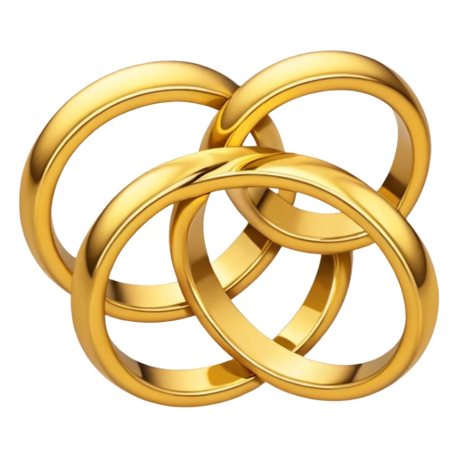I want two rings intertwined emoji sticker