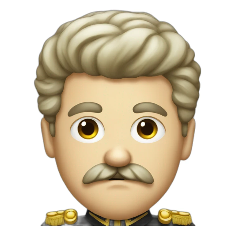 Little angry German dictator with mustache sticker