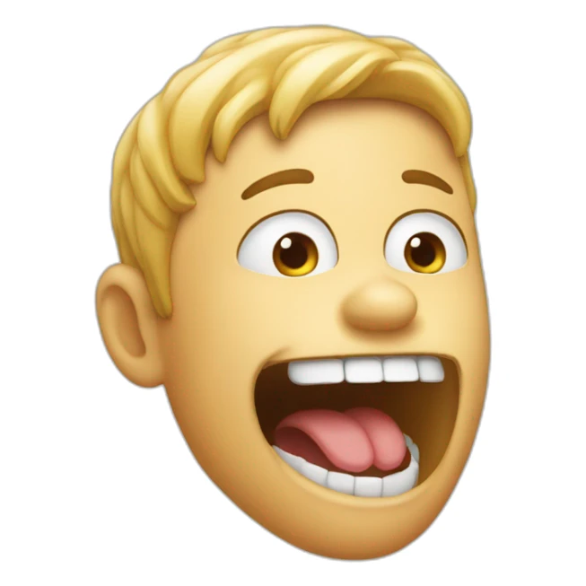 finger going across jaw line mewing sticker