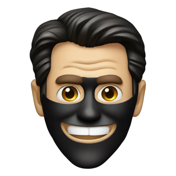 Jim Carrey in the mask but change yellow to black sticker