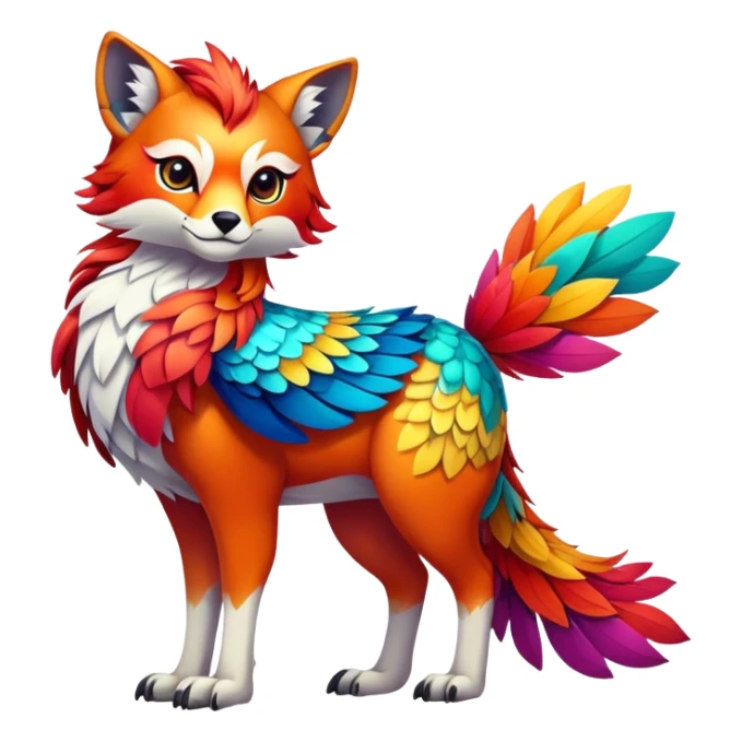 Multi-colored exotic Falvie-Fionbri, full body sticker