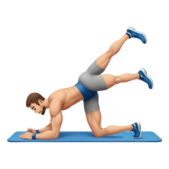 male glute-bridges sticker