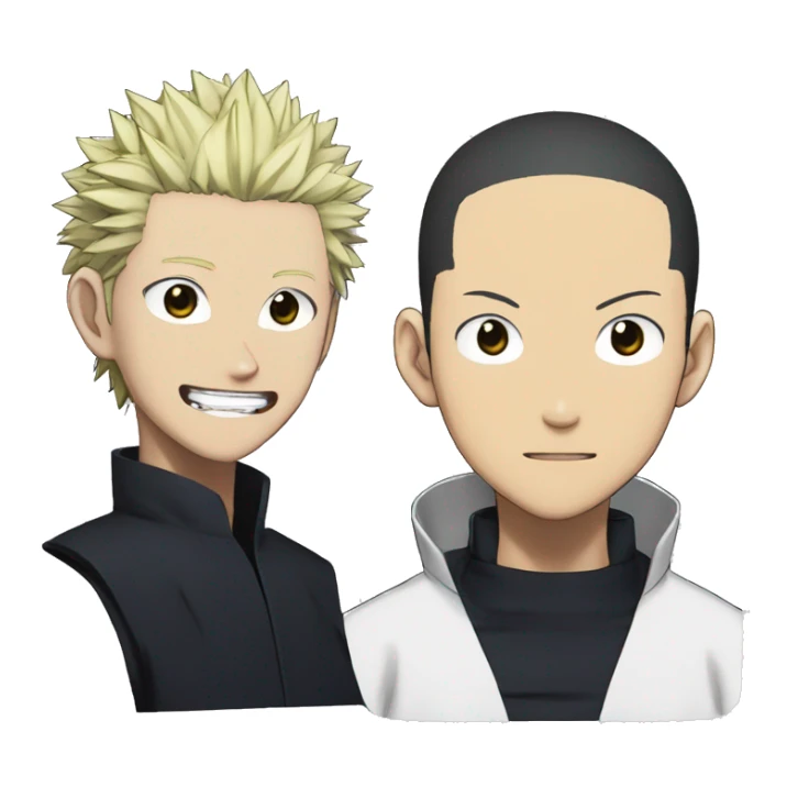 gojo and sukuna from jujutsu kaisen sticker