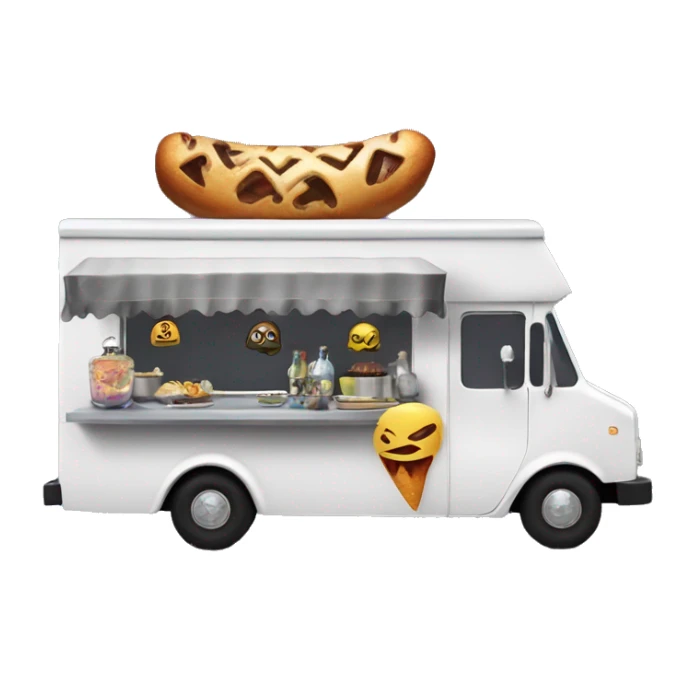 Wednesday Addams haunted dreamhouse food truck  sticker