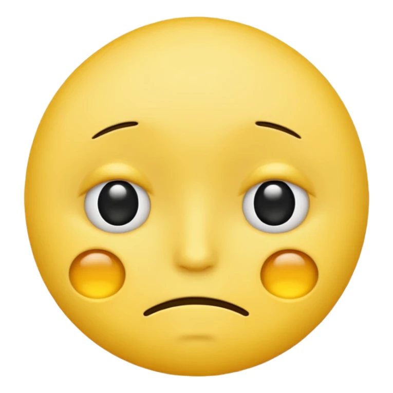 Yellow emoji tired with black eye bags under eyes sticker