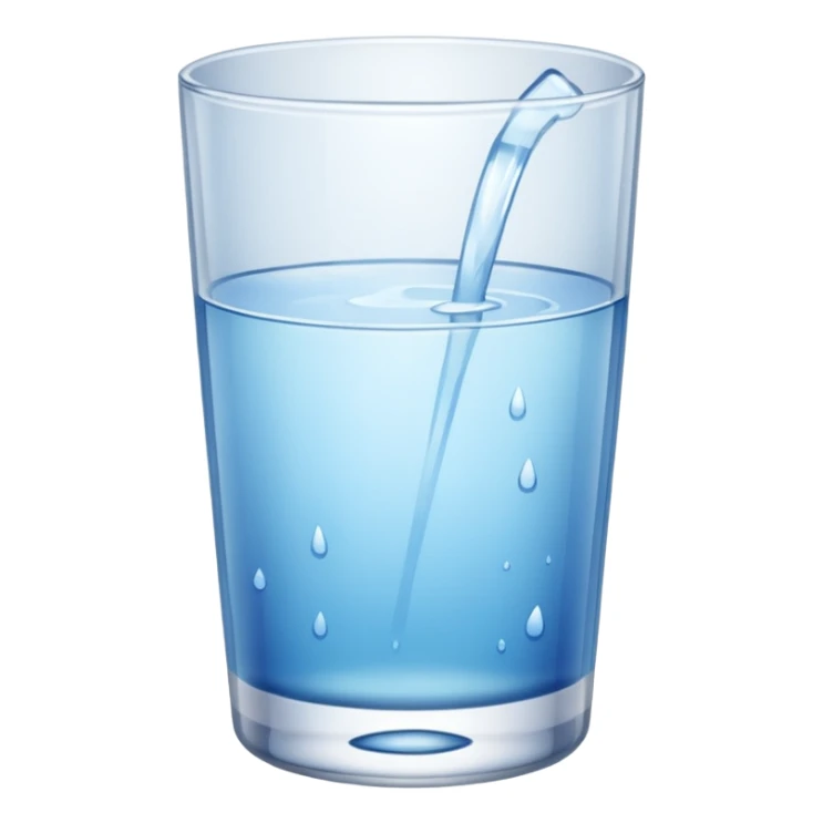 glass of water sticker