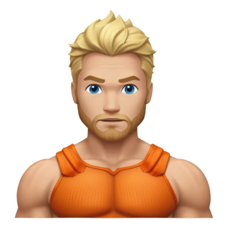 Aquaman with blue eyes sticker
