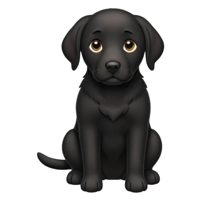 Labrador  negro adulto sticker