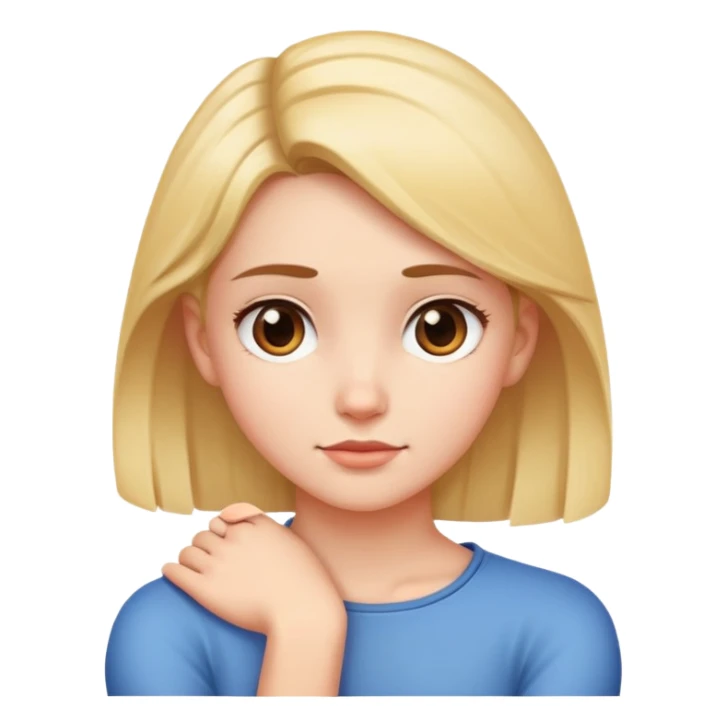 arm crossed around neck girl sticker