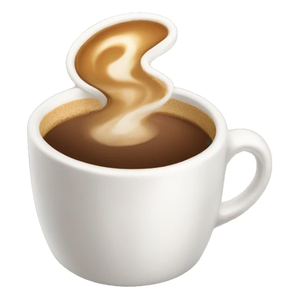 a cup of capuucino sticker