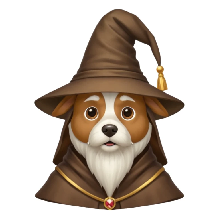 Dog wizard sticker