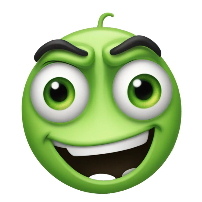 Mike Wazowski from Monsters Inc. with one eye sticker