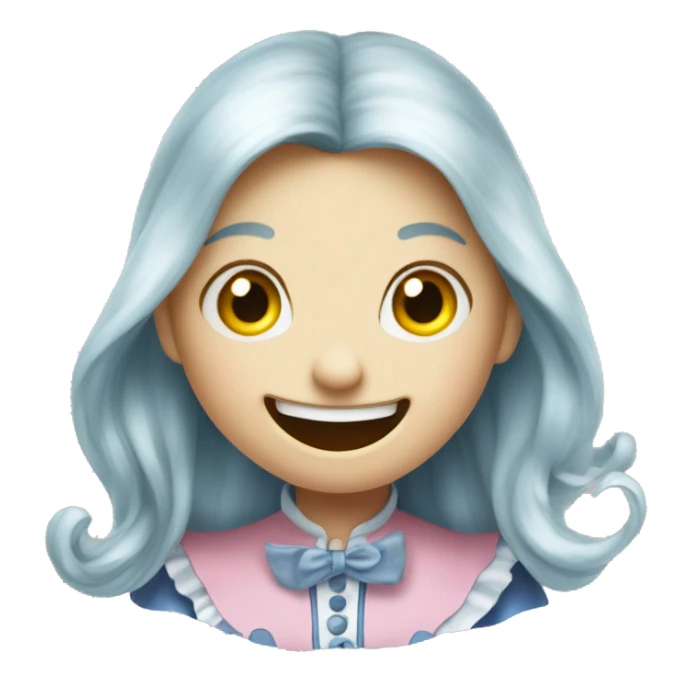 Alice in Wonderland, laughing hysterically ￼ sticker