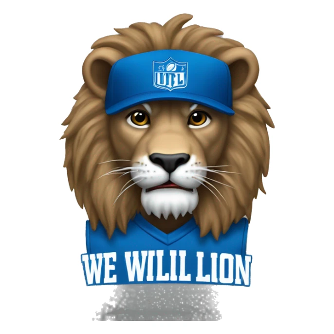 Detroit lion saying we will beat buffalo sticker