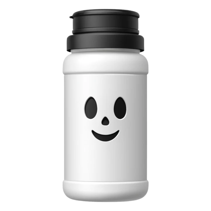 ghost brand protein powder bottle sticker