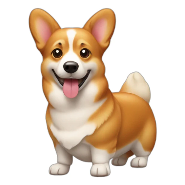corgi in a bread like the sausage in a hot dog sticker