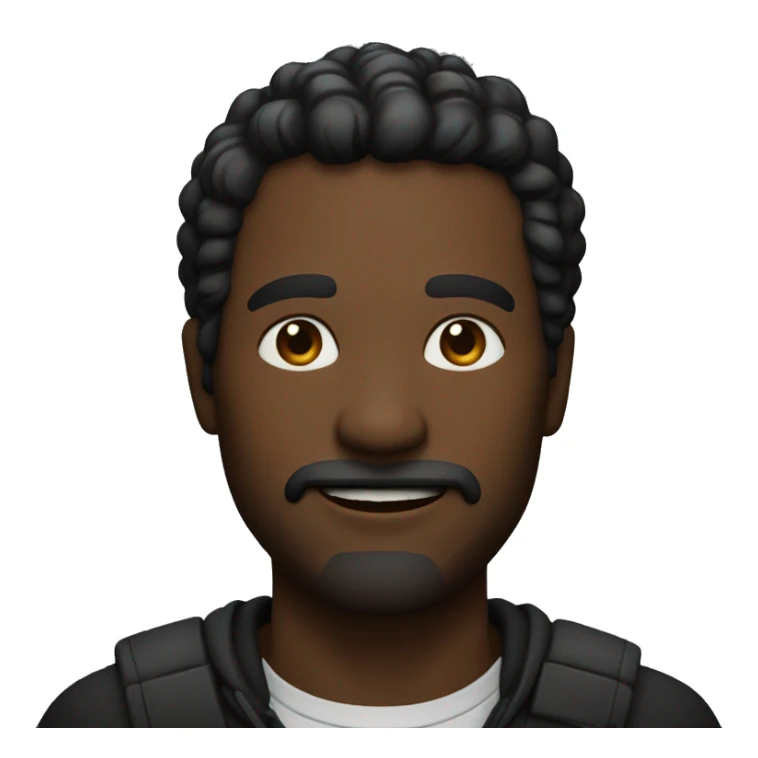 homme noir qui a une idée de génie sticker