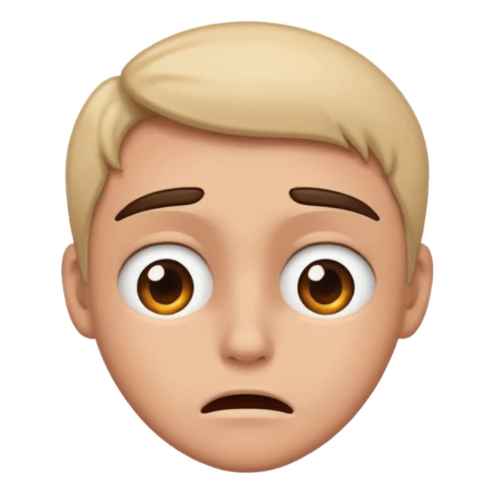 intense emotion or adoration, possibly a combination of sadness and overwhelming affection. sticker