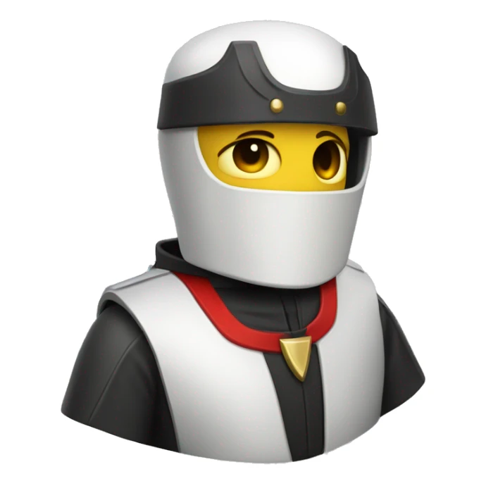 caballero templario con traje futurista sticker