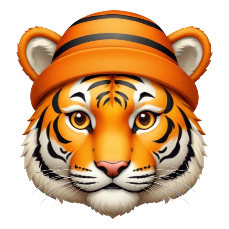 Tiger with hat sticker