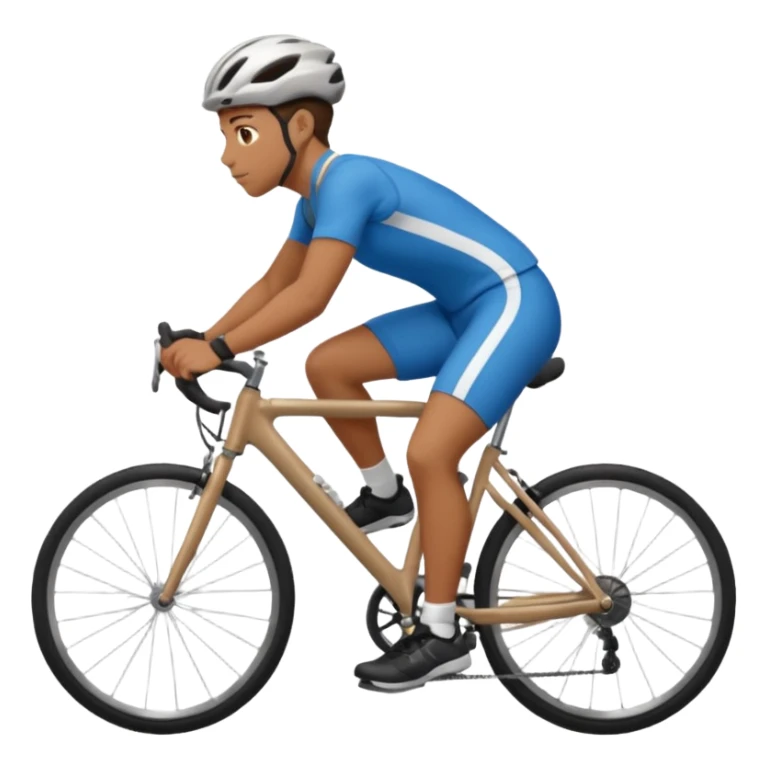 fietser die aan het fietsen is sticker