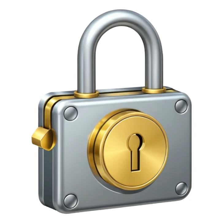 Lock with money symbol sticker