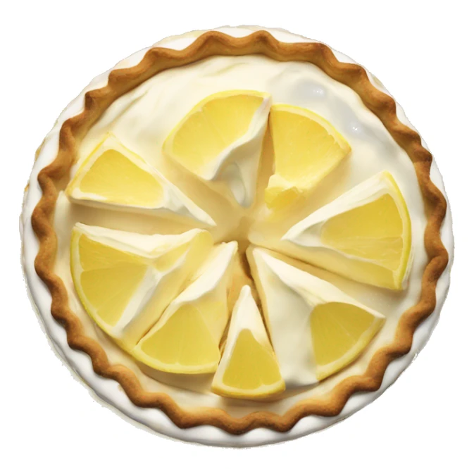 a slice of lemon meringue pie sticker