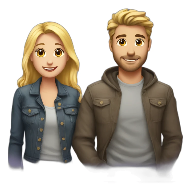 Boyfriend birthday and couple photo sticker