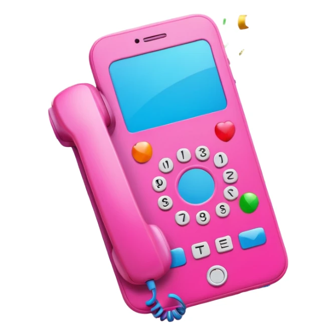 congrats text with confetti around pink phone sticker