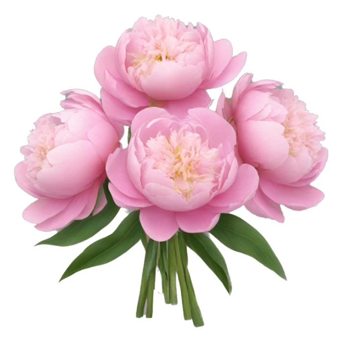 Bouquet of pink peonies sticker