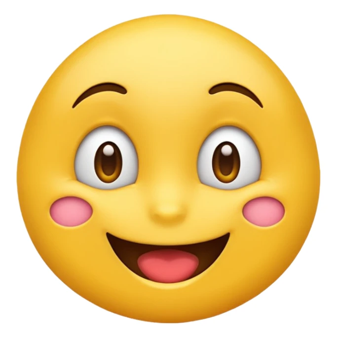 naughty looking emoji, playful, mischievous expression, suggestive but safe sticker