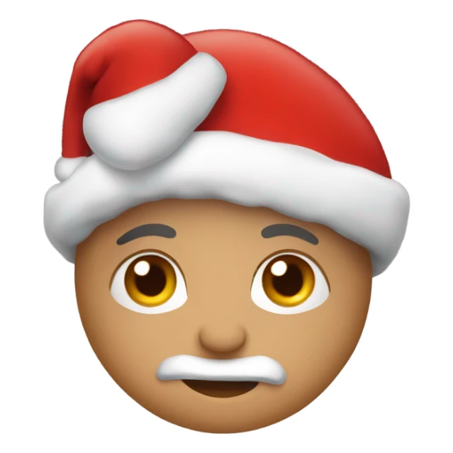 Christmas red heart  sticker