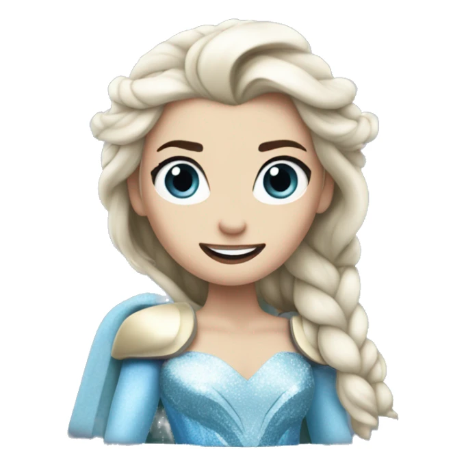 Thor as Elsa, queen of ice sticker