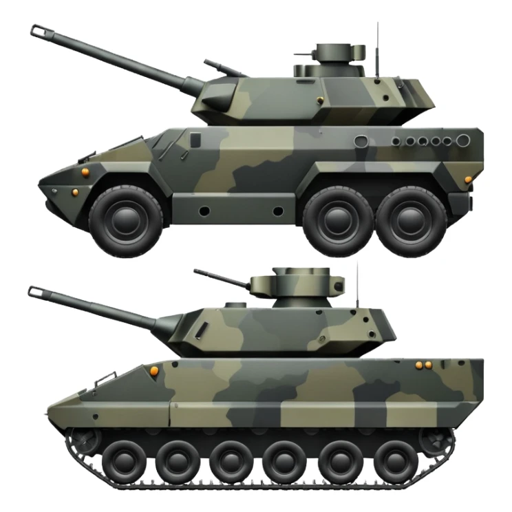 generate an ultra realistic armored vehicle sticker