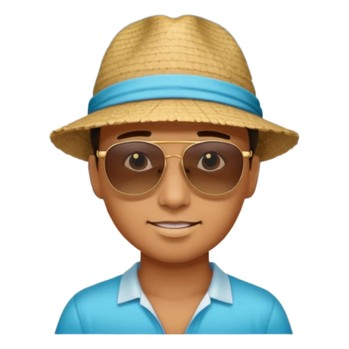 Andrew Alise at the beach sticker