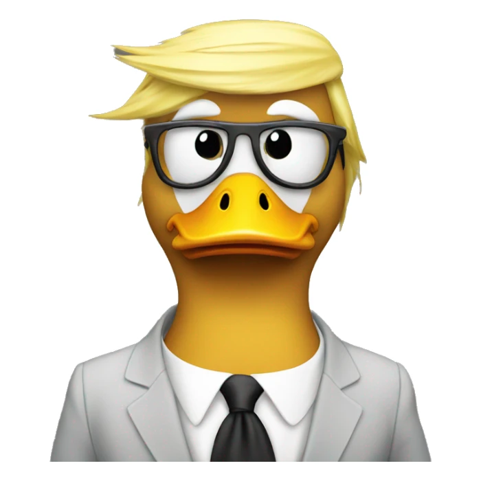 Donald trump as a duck sticker