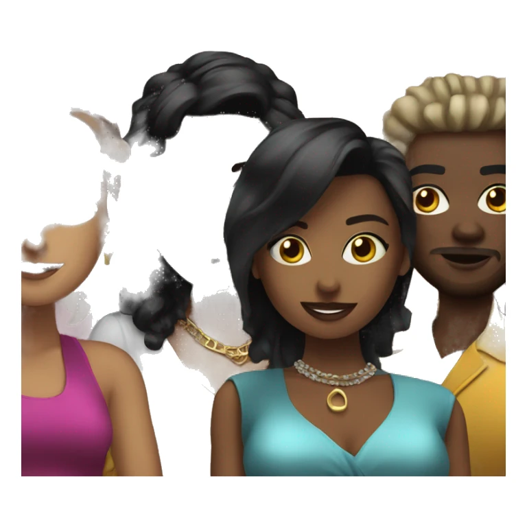 Night out at the club with friends sticker