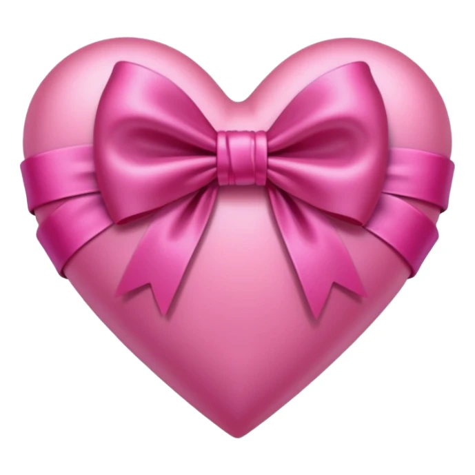 Like Pink Heart wrapped in a dark pink bow sticker