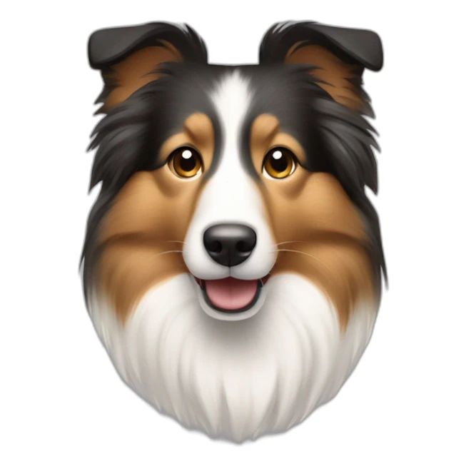 shetland sheepdog tricolor sticker