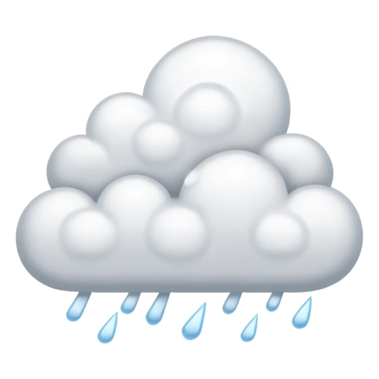 clouds with a lot of snow and thunder sticker