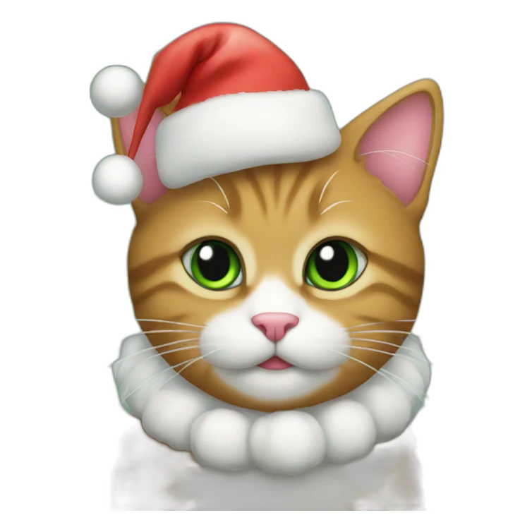 christmas kitty sticker