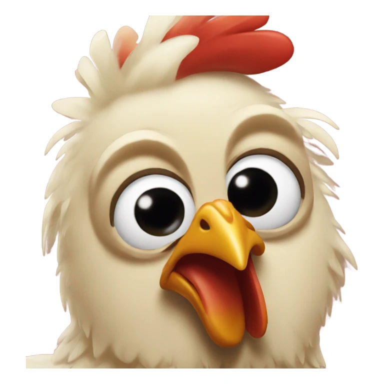 Chicken looking devastated as his friends and family have been sent to KFC sticker