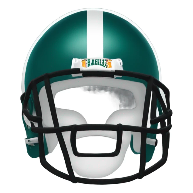 Philadelphia Eagles green football helmet  sticker