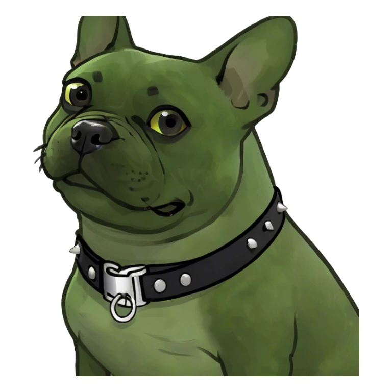 French bulldog with Rottweiler colors sticker
