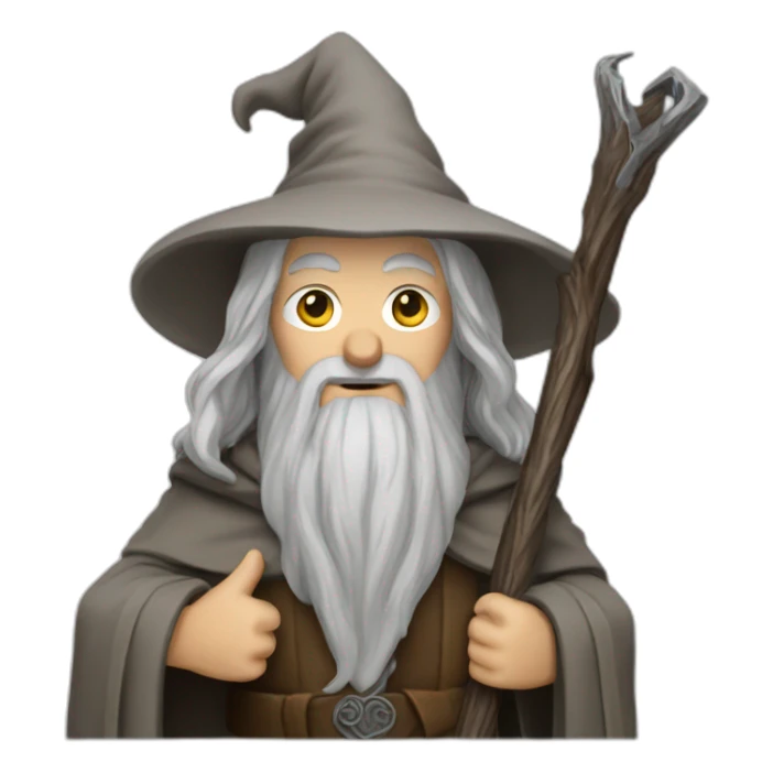 Gandalf in LOTR sticker
