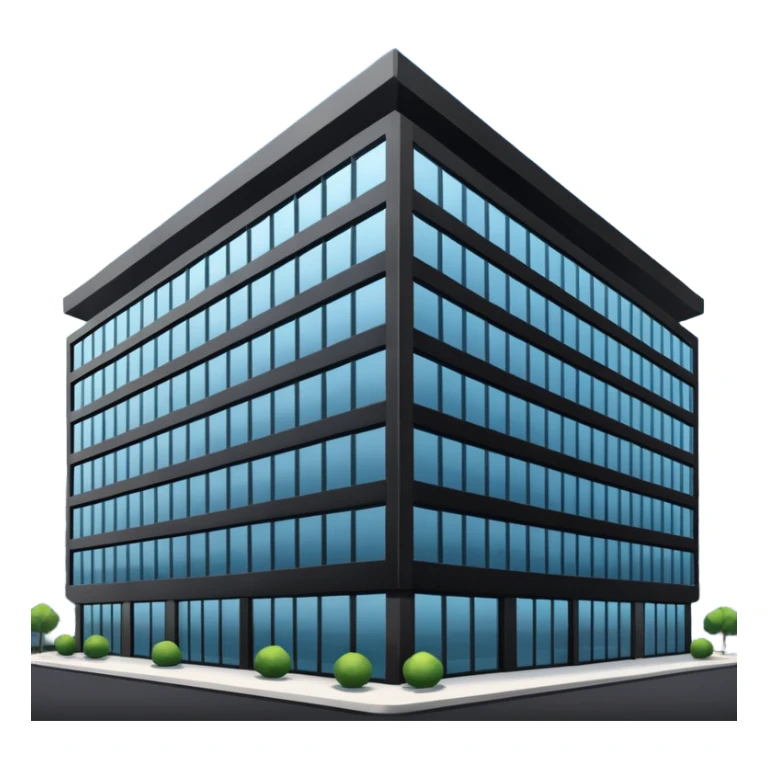 black company hq building sticker