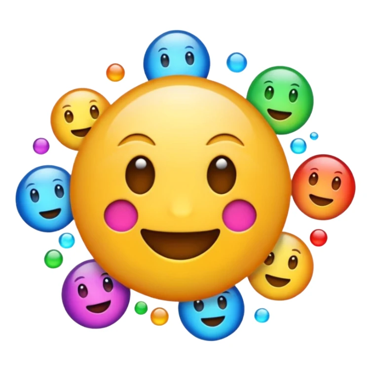 Create emoji coming out from portal open sticker