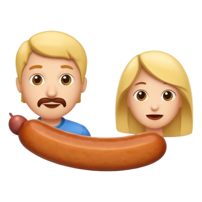 sausage eaters human sticker